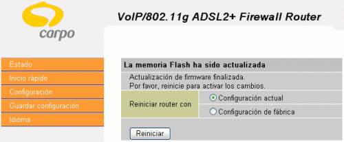 Actualizar Firmware Router Carpobox I