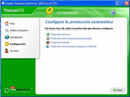 Firewall del Panda Titanium 2005