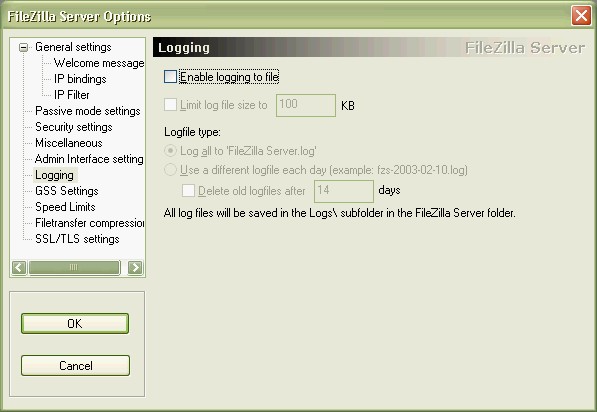 filezilla logs own ip