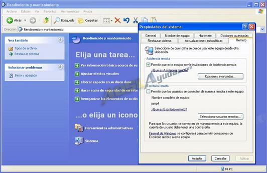 Prisionero trampa pistola Escritorio Remoto en Windows XP Profesional y 2003 Server - ADSL Ayuda