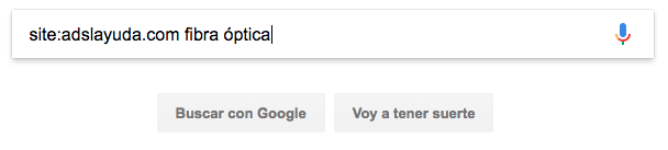 Cadena de búsqueda que introduciremos en Google