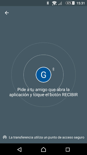 Files Go en modo de compartición de archivos