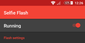 Switch de funcionamiento de la app