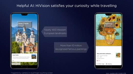 Una de las diapositivas de la presentación de Huawei