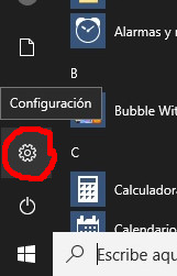 Icono para acceder a la configuración