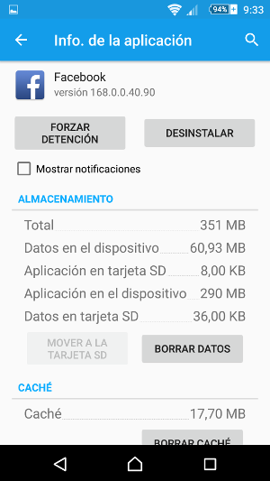 Ficha de una app