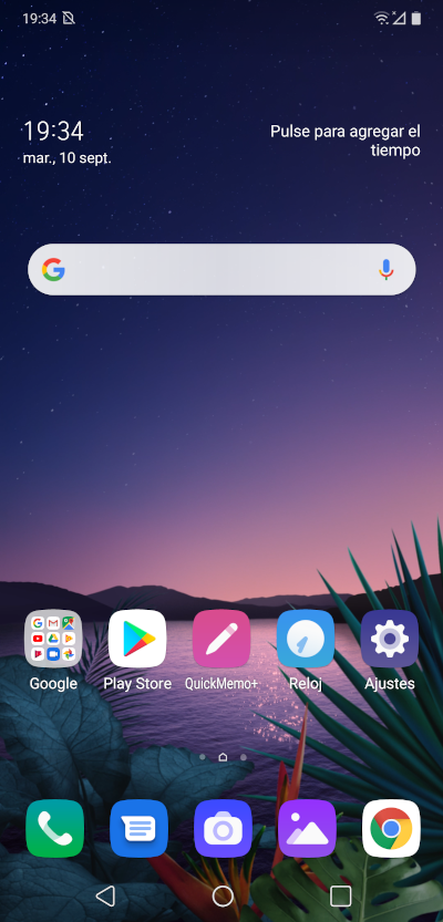 El launcher del LG G8s