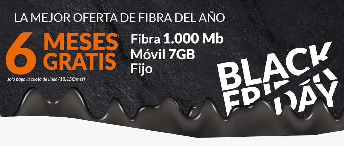 Oferta de Adamo por el Black Friday: 6 meses de fibra gratis