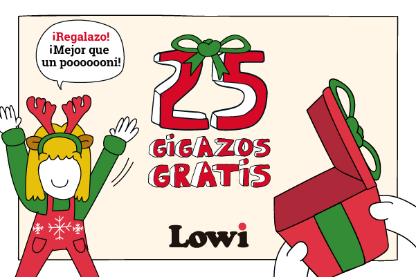 25 Gigas gratis para los clientes de Lowi