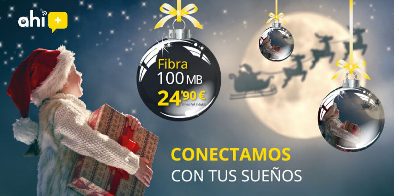 Oferta de fibra de Ahí+