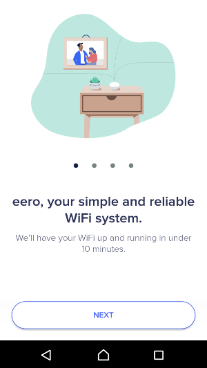 Eero wifi app display