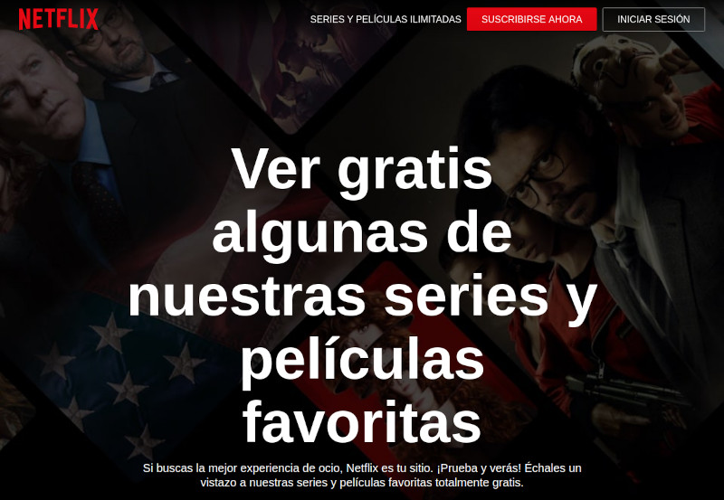 Netflix muestra algunos contenidos gratis