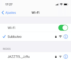 Wi-Fi activa