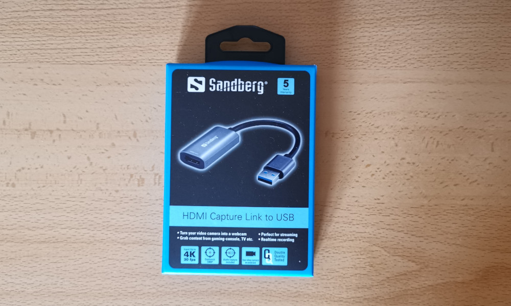 Caja Sandberg HDMI Capture Link to USB