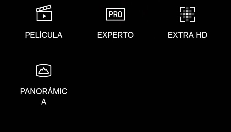 Modos de cámara avanzados. Clic para ver a tamaño completo